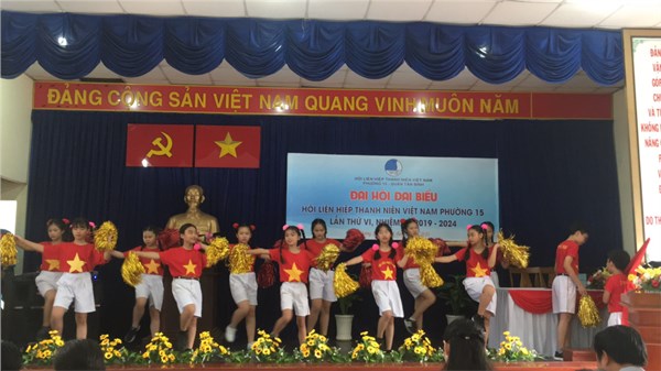 Đội Trống kèn tham dự Đại hội Hội liên hiệp Thanh Niên Việt Nam tại Phường 15